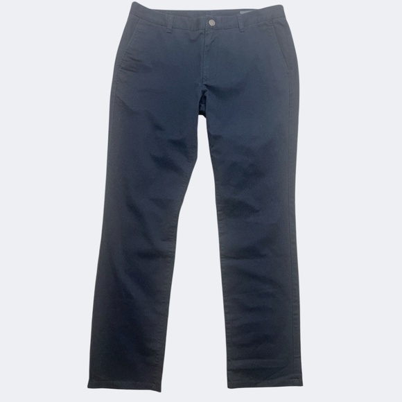 Bonobos Pants Men 35x32 Black Chino Slim Stretch Twill Flat Front Casual Office - Picture 1 of 11
